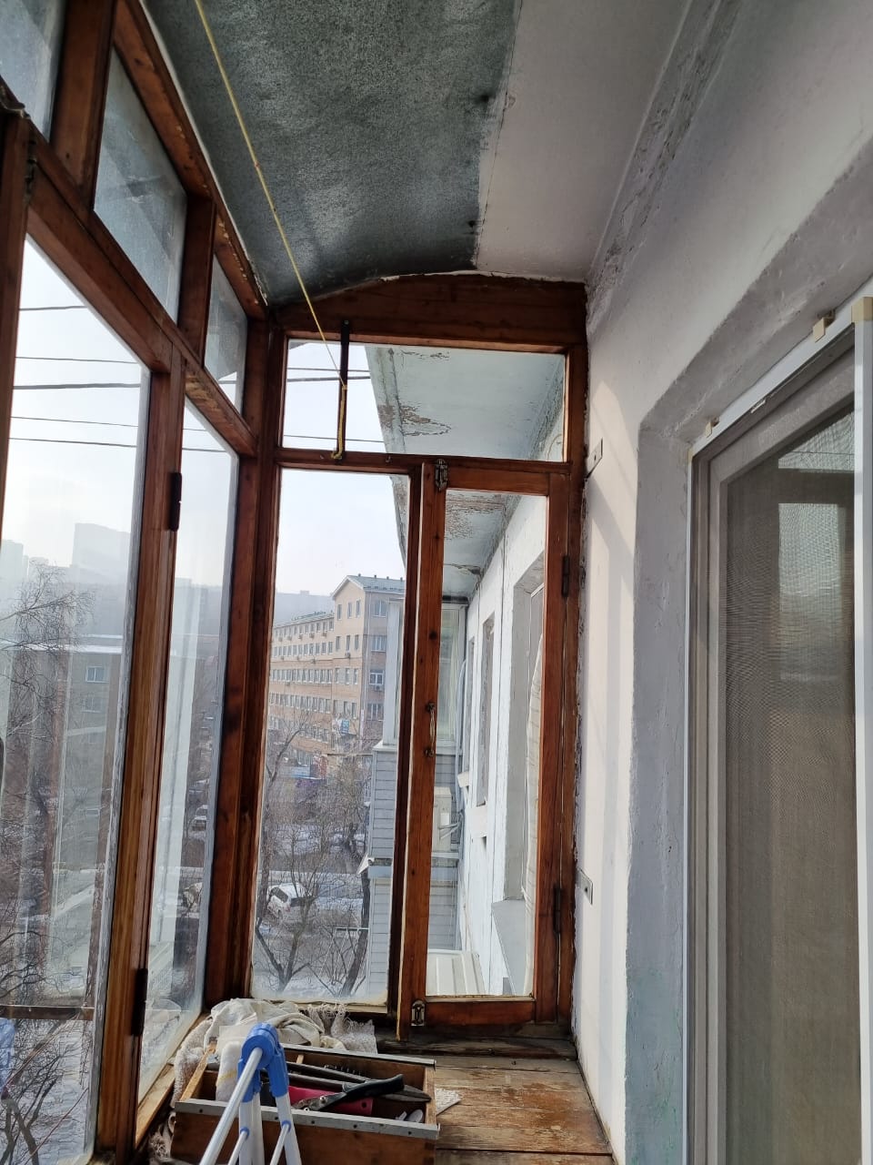 ремонт отделка дизайн балкона в старом доме
